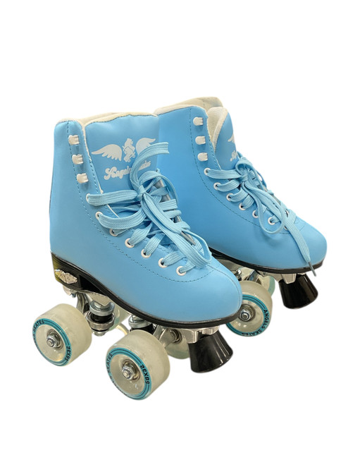 Used ANGEL SKATES Junior Roller Quad Skates Carolina Blue Junior 02 11856-S000018793