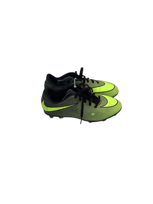 Used Nike Soccer Cleats Black And Optic Yellow Junior 04 11347-S000246056