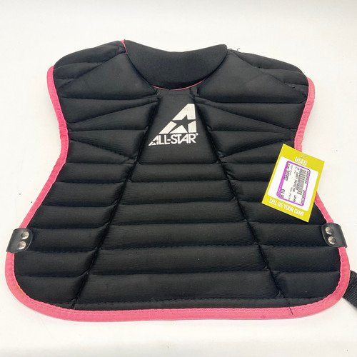 Vist Large View of Product Image Which is Used All Star CPW13HS Catchers Chest Protector Black Intermed
