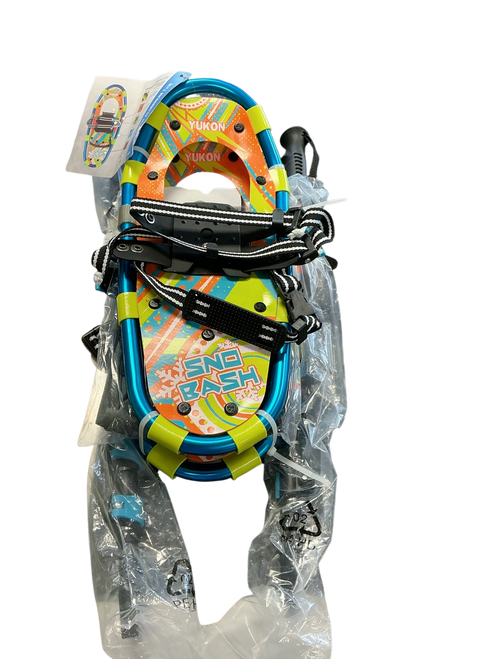 Vist Large View of Product Image Which is Used Yukon Charlie's Snowshoes Boys Royal Blue And Orange 16"