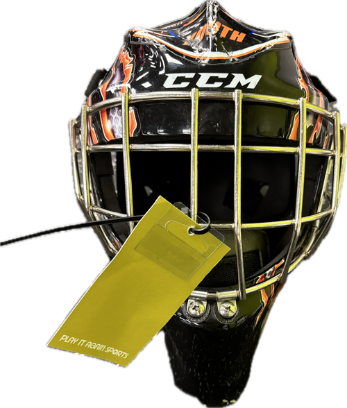 Used CCM GFL 1.5 Youth Goalie Helmet/Mask Orange SM 11894-S000023576