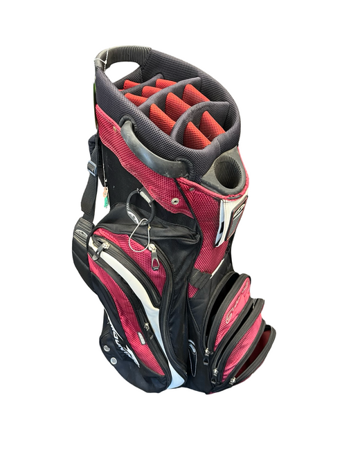 Vist Large View of Product Image Which is Used Sun Mtn 14 WAY Mens Cart Bag Maroon