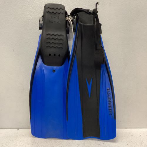 Used US Divers Underwater Fins Royal Blue L/XL 11443-S000194030