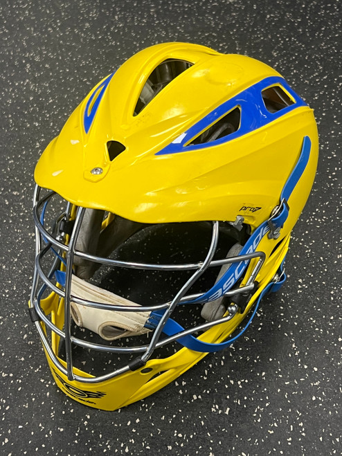 Vist Large View of Product Image Which is Used Cascade CASCADE PRO-7 CRABS Lacrosse Helmet Yellow One Size