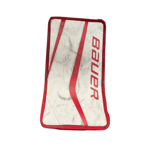 Vist Large View of Product Image Which is Used Bauer REACTOR 5000 Senior Goalie Blocker Red