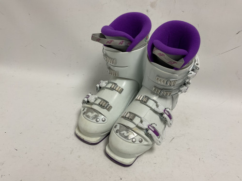 Vist Large View of Product Image Which is Used Nordica GPTJ Womens DH Ski Boot White And Purple 235 MP - J05.5 - W06.5 11855-S000184149