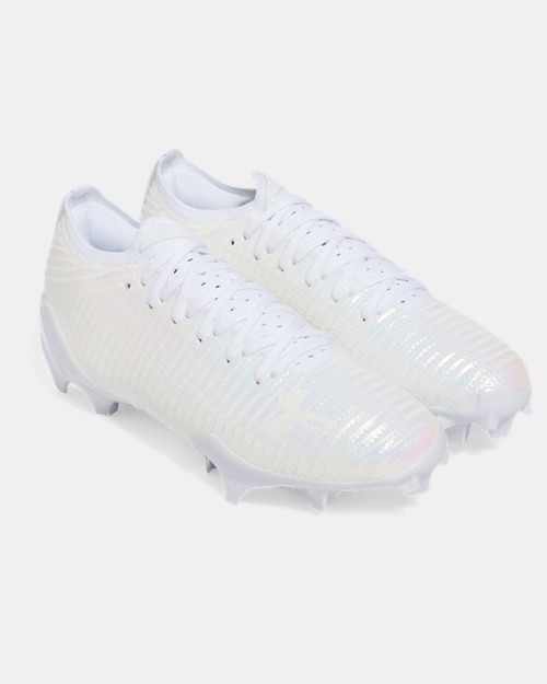 Vist Large View of Product Image Which is New Under Armour Blur Pro Football Cleats White Size 12