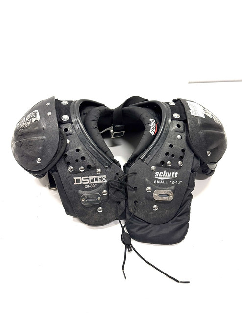 Vist Large View of Product Image Which is Used Schutt DS FLEX 28-30 FB Shoulder Pads Black SM 11860-S000290697