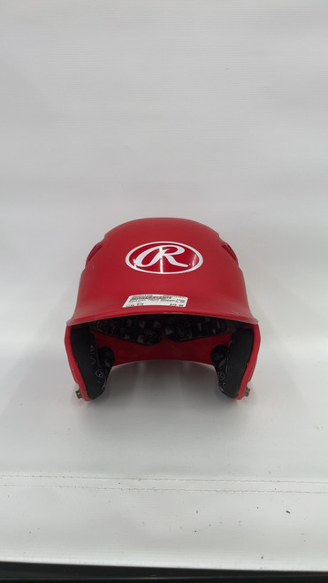Used Rawlings YOUTH BASEBALL HELMET Batting Helmet No Mask Red S/M 11871-S000013709