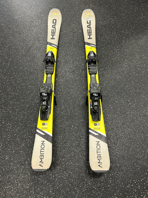 Used Head AMBITION Mens DH Ski/Binding Yellow 140 cm 11726-S000280579