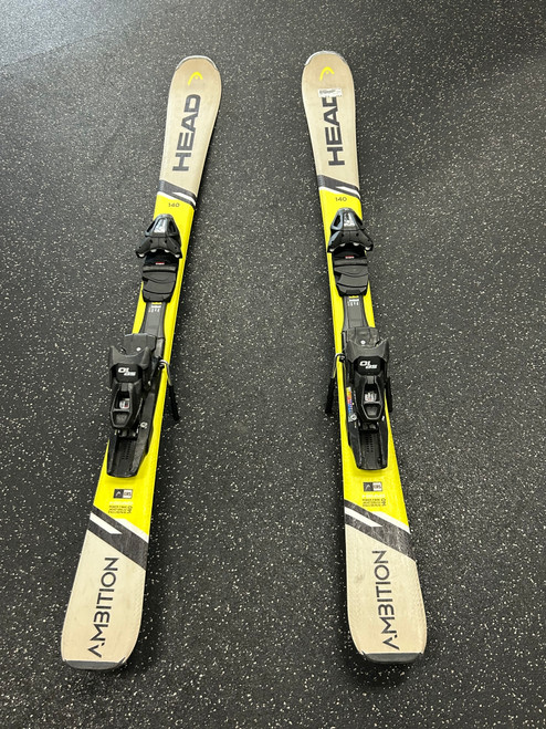 Used Head AMBITION Mens DH Ski/Binding Yellow 140 cm 11726-S000280581