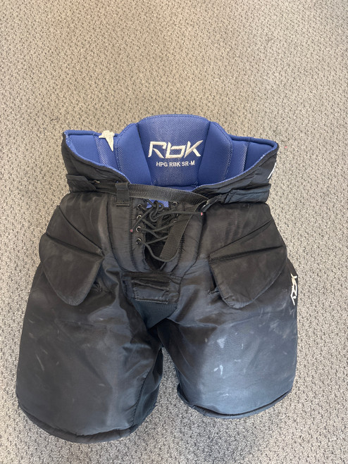 Vist Large View of Product Image Which is Used Reebok SR GOAL PANT Senior Goalie Pant Black MD 11858-S000075525
