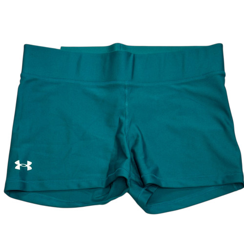New Under Armour Compression Mod Rise Shorty Women’s Large Teal 11406-S000104805