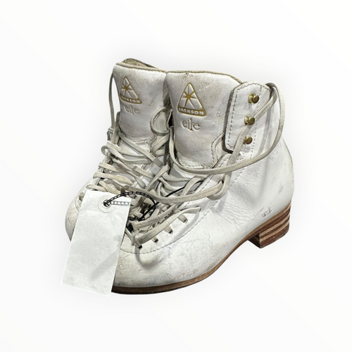Vist Large View of Product Image Which is Used Jackson ELLE Girls Figure Skate White Youth 13.0