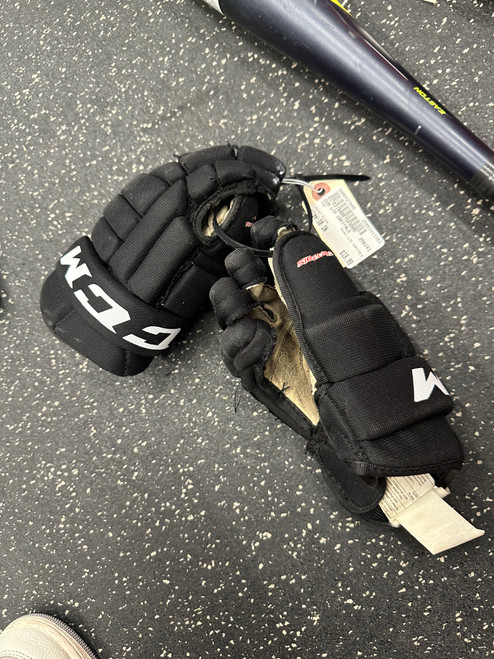 Used CCM LTP CAPITALS Junior Gloves Black 10" 11162-S000427886