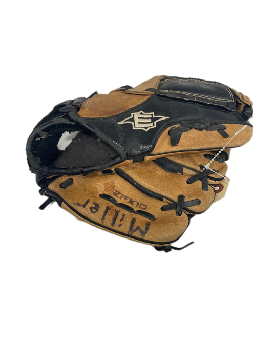 Vist Large View of Product Image Which is Used Easton 10 INCH BB/SB Glove RH Throw Black And Gold 10"