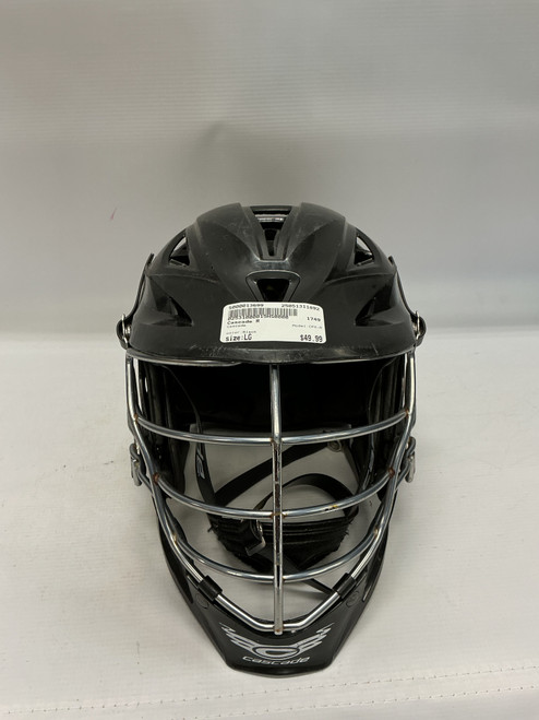 Used Cascade CPX-R Lacrosse Helmet Black LG 11892-S000013699