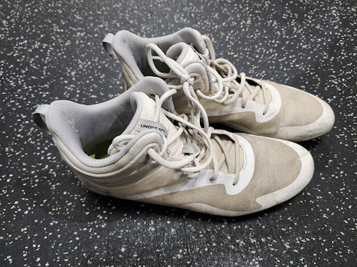 Vist Large View of Product Image Which is Used Under Armour LAX Cleats Mens White Senior 11