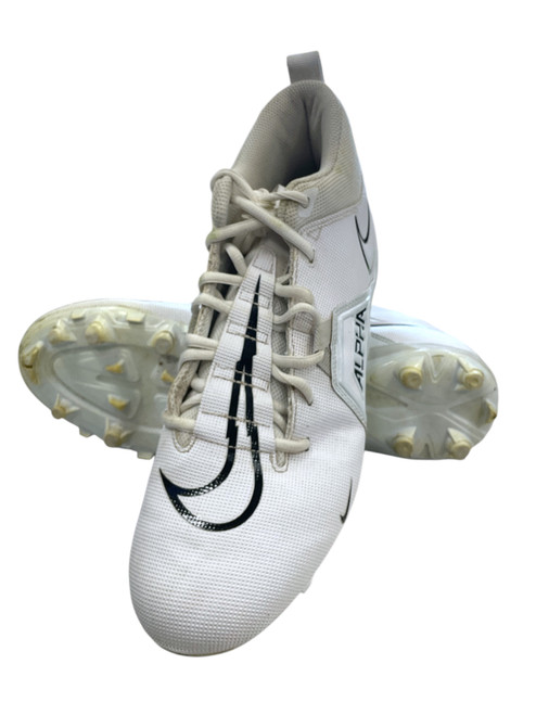 Vist Large View of Product Image Which is Used Nike Adult FB Cleats White Senior 10 11856-S000019000