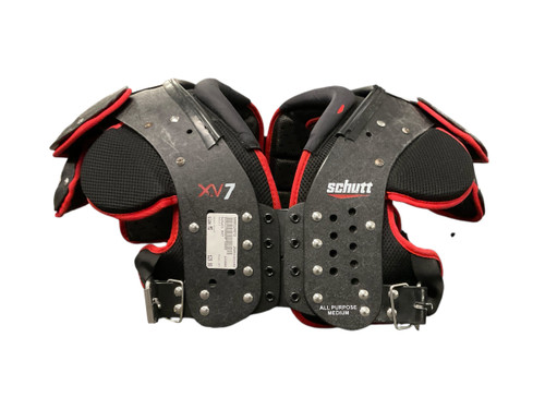 Vist Large View of Product Image Which is Used Schutt XV7 FB Shoulder Pads Black MD 11143-S000124572