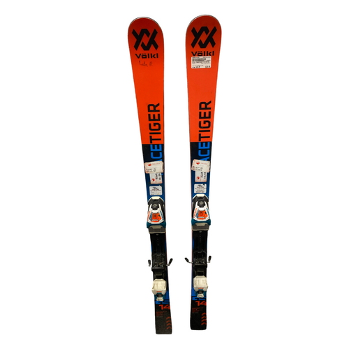 Used Volkl RACETIGER GS Boys DH Ski/Binding White/Royal/Red 140 cm 11883-S000147210 Vist Large View of Product Image Which is Used Volkl RACETIGER GS Boys DH Ski/Binding White/Royal/Red 140 cm