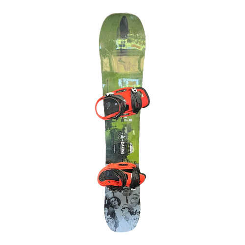 Vist Large View of Product Image Which is Used Burton FLYING V Mens Board/Bindings Green 155 cm