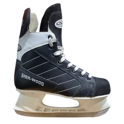 Vist Large View of Product Image Which is Used Sher-wood 5500 Senior Hockey Skate Senior 7 11776-S000383078