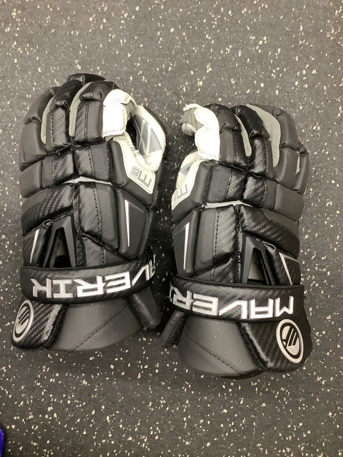Used Maverik M6 GLOVE Lacrosse Gloves Mens Black 13" 11162-S000427970