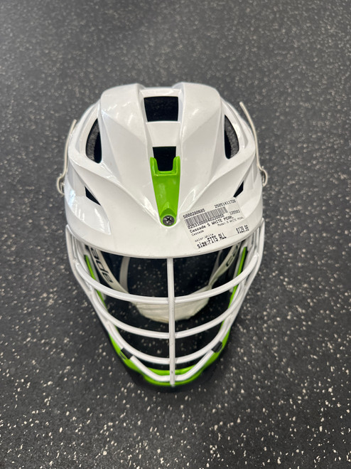 Used Cascade S WHITE PEARL Lacrosse Helmet White Fits all 11726-S000280685