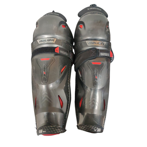 Vist Large View of Product Image Which is Used Bauer 3X PRO Senior Shin Guards Black 15" 11218-S000401588