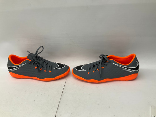 Used Nike HYPERVENOM PHANTOMX 3 ACADEMY IC Soccer Indoor Shoes Charcoal And Orange Senior 7 11836-S000025910