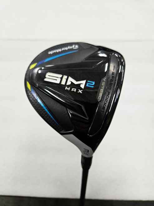Vist Large View of Product Image Which is Used Taylormade SIM 2 MAX Mens Fairway Wood RH 3 Wood 11713-S000144959