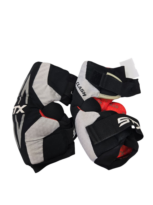 Vist Large View of Product Image Which is Used STX CLASH ARM PADS Lacrosse Arm Pads/Guards Black MD 11617-S000324354