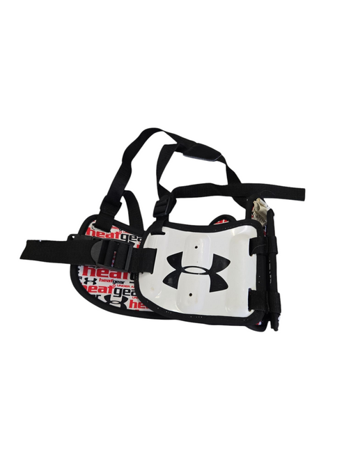 Vist Large View of Product Image Which is Used Under Armour RIB VEST Lacrosse Rib Pads White XS 11617-S000324356