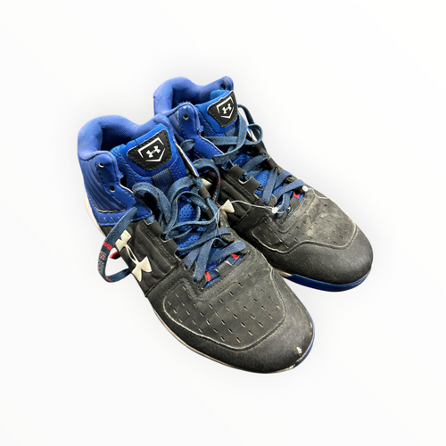 Vist Large View of Product Image Which is Used Under Armour LAX Cleats Mens Navy Blue Senior 7.5