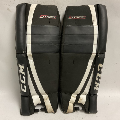 Used CCM STREET Street Leg Pads Black SM 11855-S000184406