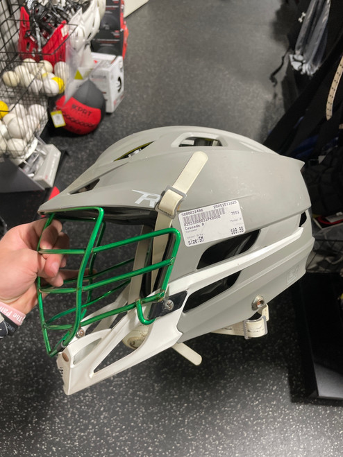 Vist Large View of Product Image Which is Used Cascade R Lacrosse Helmet Grey SM