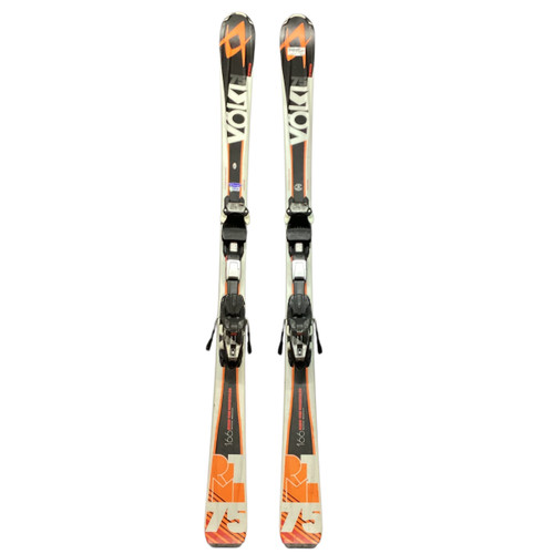 Used Volkl RIDE THE MOUNTAIN 75 Mens DH Ski/Binding Black/Orange/White 166 cm 11815-S000477308