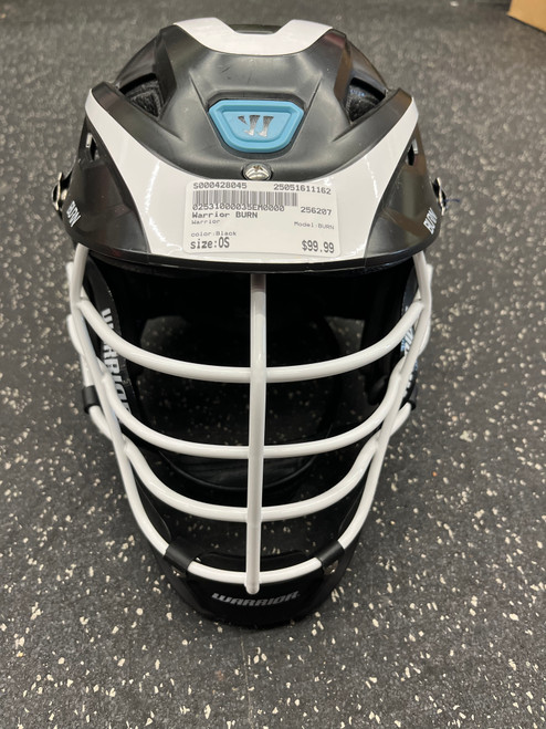 Used Warrior BURN Lacrosse Helmet Black One Size 11162-S000428045