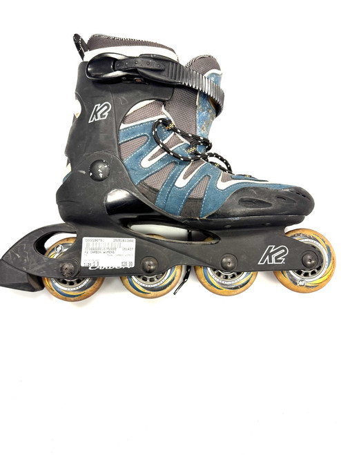 Vist Large View of Product Image Which is Used K2 CARBON WOMENS Senior Rec Fitness Skates Black Senior 9