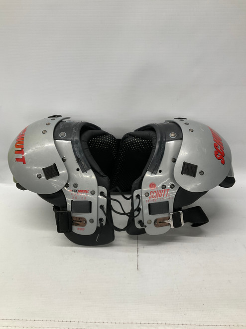 Vist Large View of Product Image Which is Used Schutt JR PROMAXX 8905 FB Shoulder Pads Grey XS