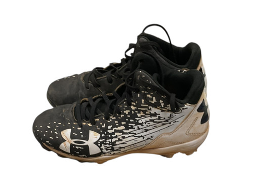 Vist Large View of Product Image Which is USED Under Armour 1278752-011 BB/SB Cleats Black Junior 02