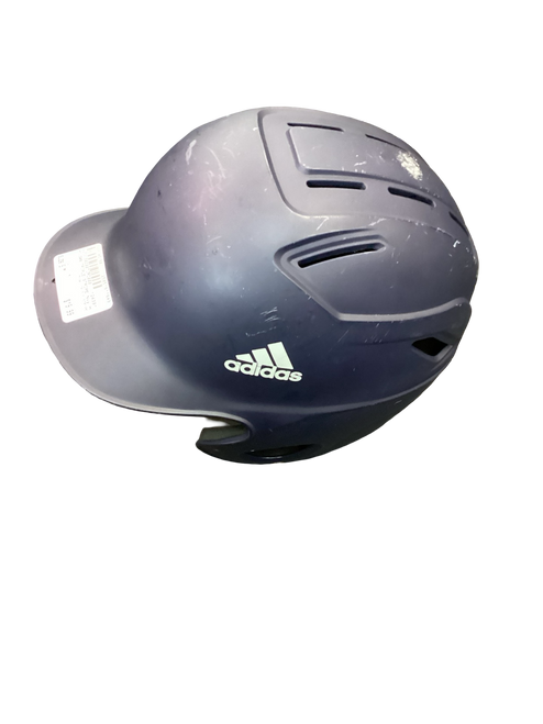 Vist Large View of Product Image Which is Used Adidas TRIPLE STRIPE Batting Helmet No Mask Navy Blue S/M