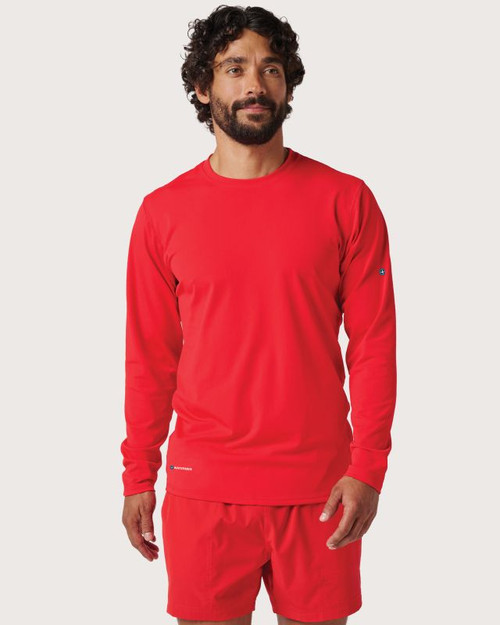 Vist Large View of Product Image Which is New RASHGUARD WATERMEN LONG SLEEVE RED