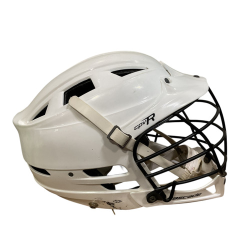 Vist Large View of Product Image Which is Used Cascade CPV-R M/L WHITE Lacrosse Helmet White MD