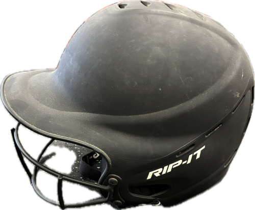 Vist Large View of Product Image Which is Used RIP-IT Batting Helmet w/Mask Black SM