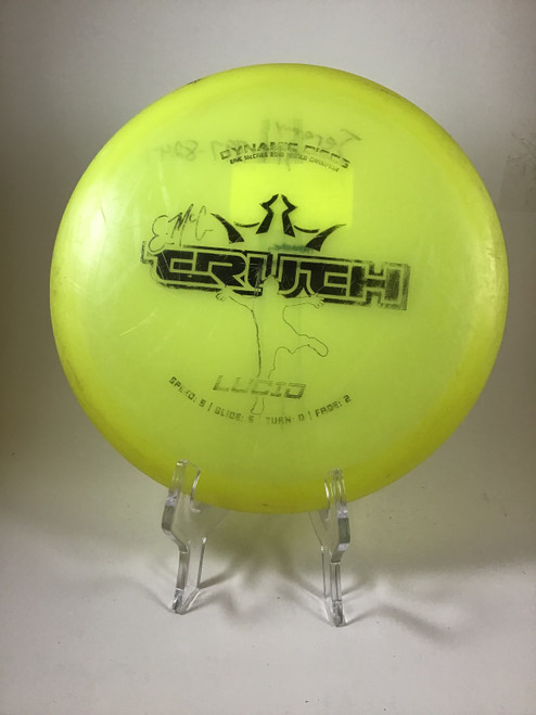 Vist Large View of Product Image Which is Used Dynamic Discs LUCID EMAC TRUTH Disc Golf Driver Yellow 180g