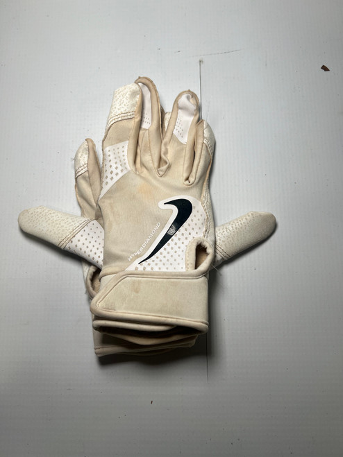 Used Nike BB/SB Batting Gloves White MD 11843-S000013957