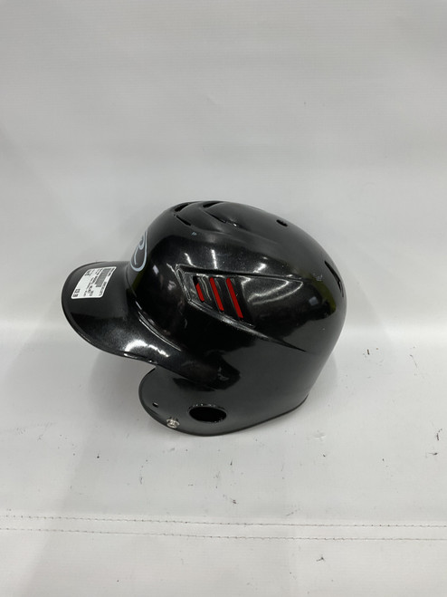 Vist Large View of Product Image Which is Used Rawlings BASEBALL HELMET Batting Helmet No Mask Black MD