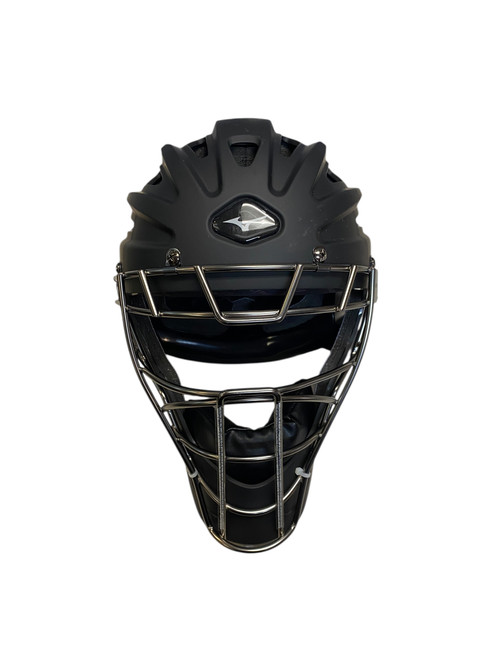 Used Mizuno SAMURAI Catchers Helmet w/Mask Black LG 11706-S000352779